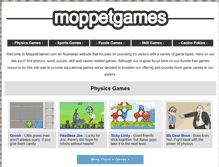 Tablet Screenshot of moppetgames.com
